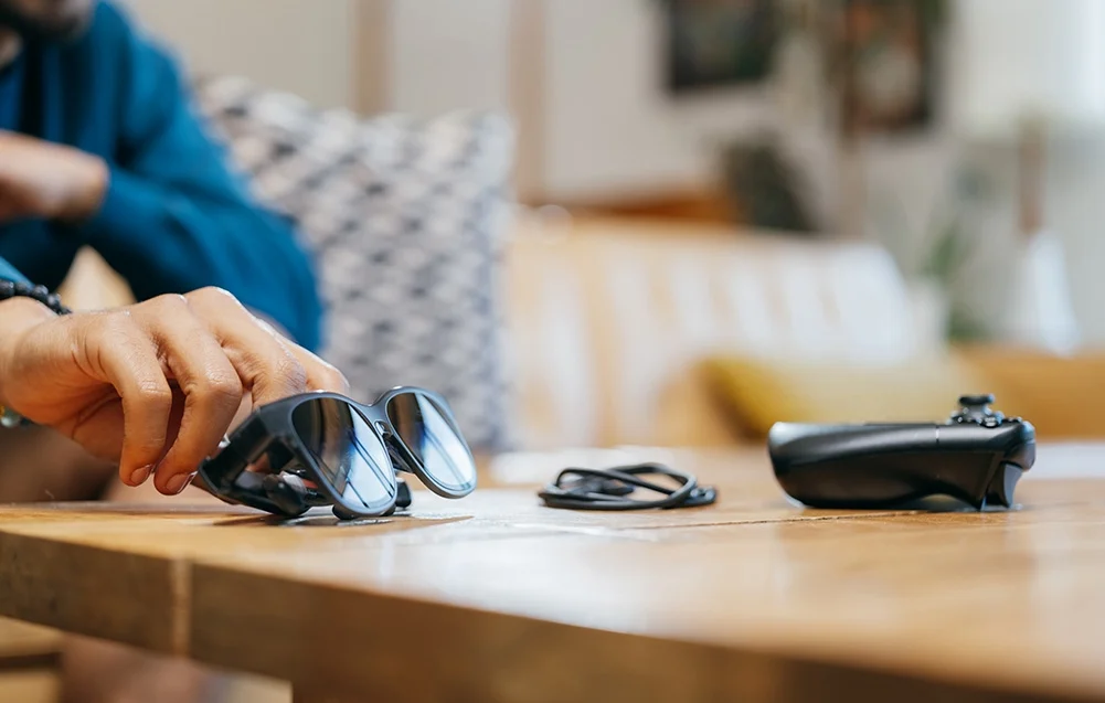 VITURE XR Luma Pro matowa czarna obudowa z paskiem świetlnym